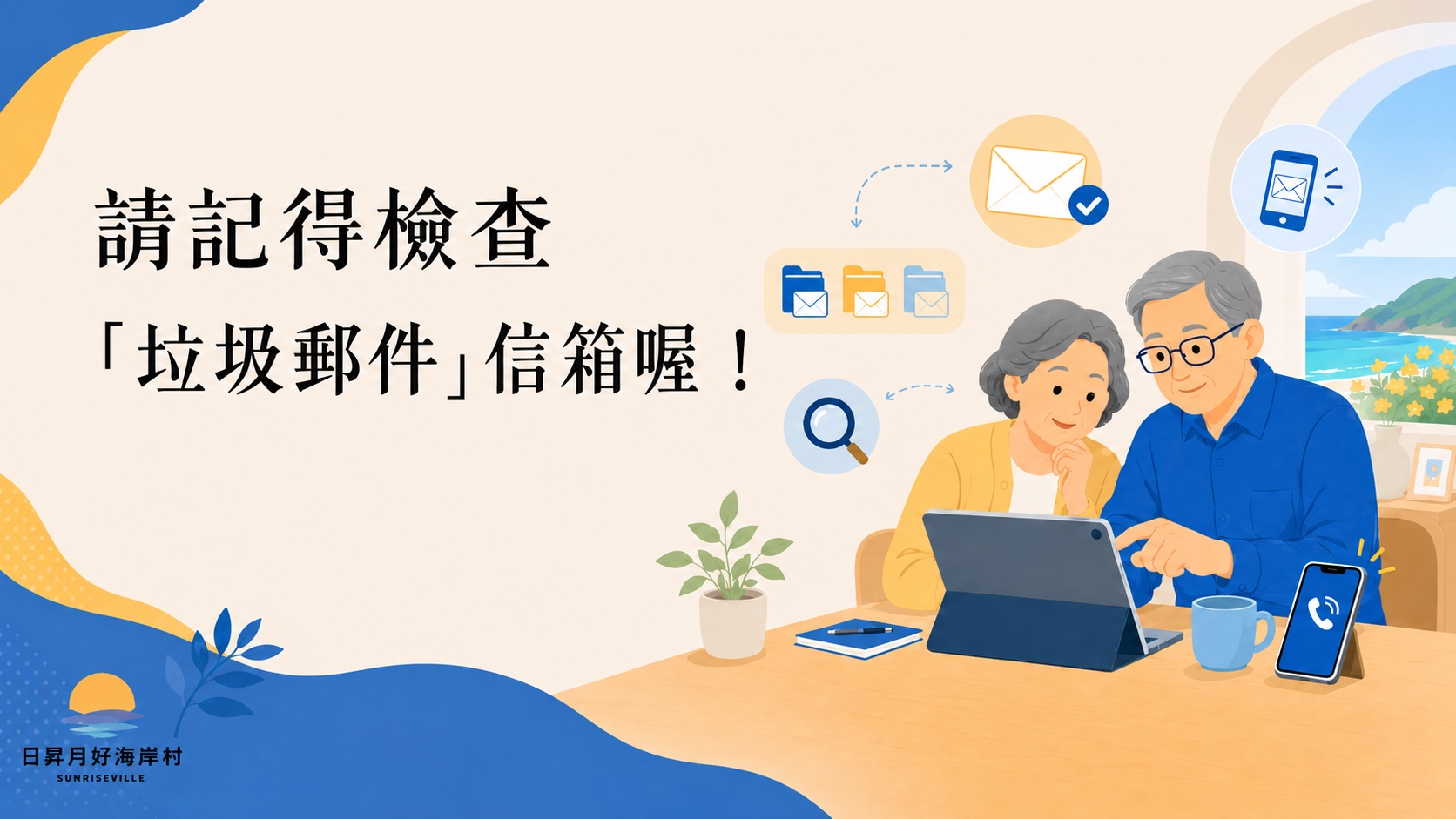 請記得檢查您的「垃圾郵件箱」喔！(標題圖檔)